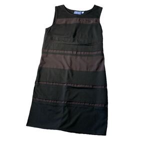 Simply‎ Vera Vera Wang Black Knee Length Dress Womens Size PM